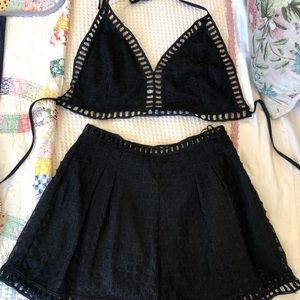 Two piece black set from Fortuity